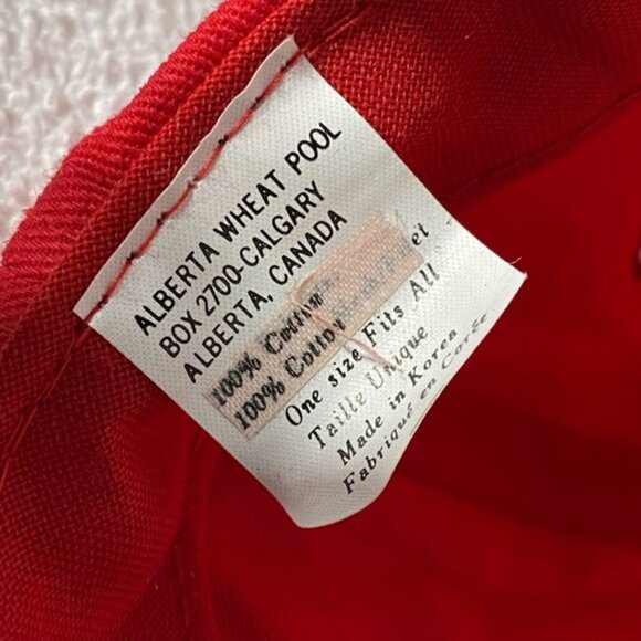 Vintage Red Alberta Grain Pool Trucker Style Hat - Picture 6 of 11